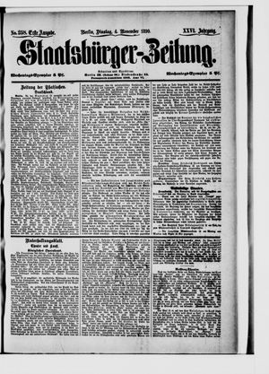 Staatsbürger-Zeitung on Nov 4, 1890