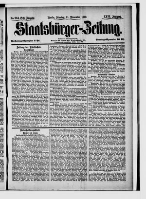 Staatsbürger-Zeitung vom 11.11.1890