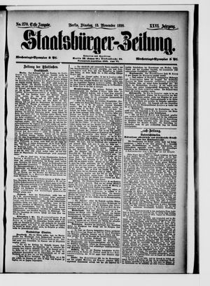 Staatsbürger-Zeitung vom 18.11.1890