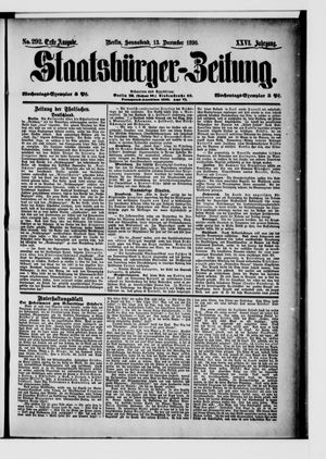 Staatsbürger-Zeitung vom 13.12.1890