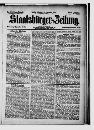 Staatsbürger-Zeitung vom 29.12.1890