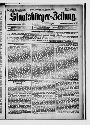 Staatsbürger-Zeitung on Dec 31, 1890