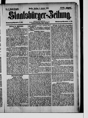 Staatsbürger-Zeitung vom 02.01.1891