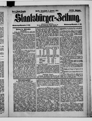 Staatsbürger-Zeitung vom 03.01.1891