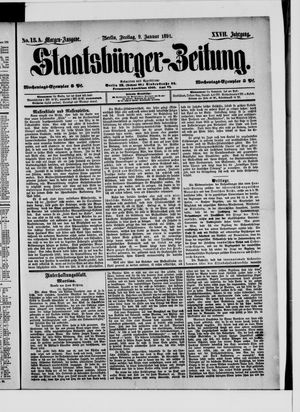 Staatsbürger-Zeitung on Jan 9, 1891