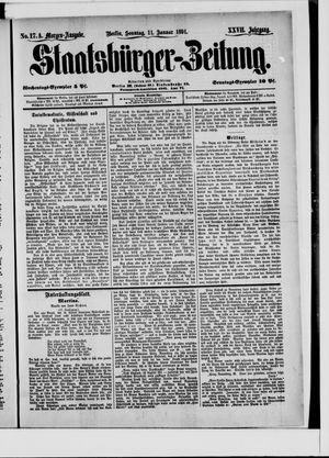 Staatsbürger-Zeitung on Jan 11, 1891