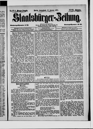 Staatsbürger-Zeitung on Jan 17, 1891