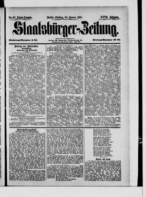 Staatsbürger-Zeitung on Jan 20, 1891