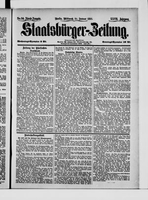 Staatsbürger-Zeitung on Jan 21, 1891