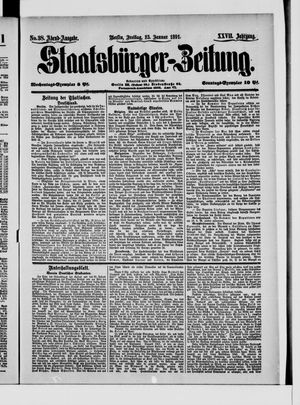 Staatsbürger-Zeitung vom 23.01.1891