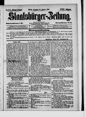 Staatsbürger-Zeitung vom 25.01.1891