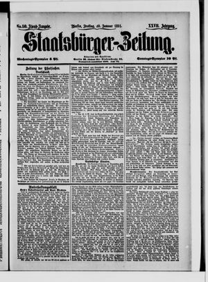Staatsbürger-Zeitung on Jan 30, 1891