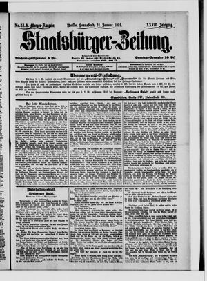 Staatsbürger-Zeitung on Jan 31, 1891