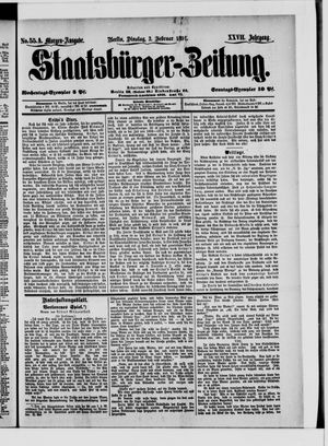 Staatsbürger-Zeitung on Feb 3, 1891