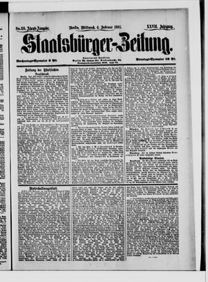 Staatsbürger-Zeitung on Feb 4, 1891