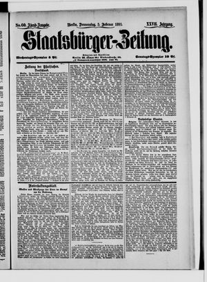 Staatsbürger-Zeitung on Feb 5, 1891