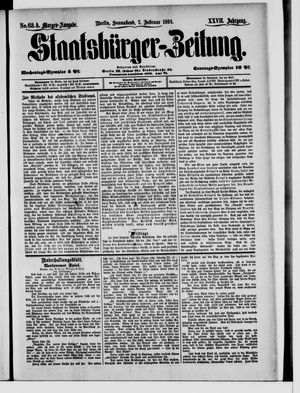 Staatsbürger-Zeitung on Feb 7, 1891
