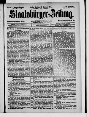 Staatsbürger-Zeitung vom 13.02.1891