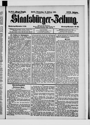 Staatsbürger-Zeitung on Feb 19, 1891