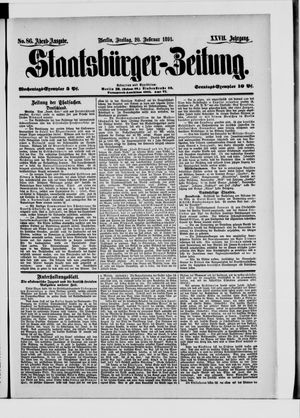 Staatsbürger-Zeitung vom 20.02.1891