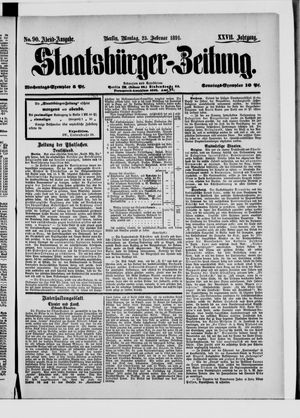 Staatsbürger-Zeitung on Feb 23, 1891