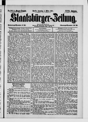 Staatsbürger-Zeitung vom 01.03.1891