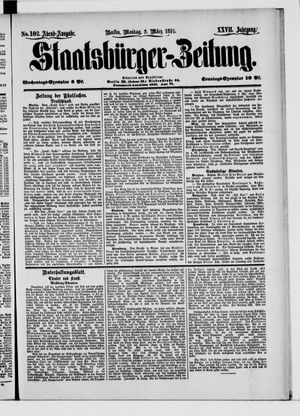 Staatsbürger-Zeitung vom 02.03.1891