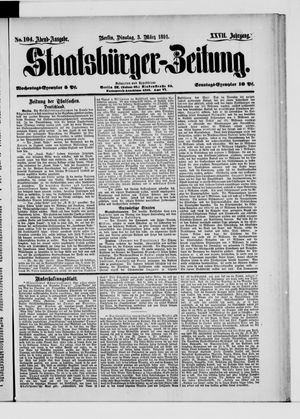 Staatsbürger-Zeitung vom 03.03.1891