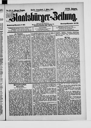 Staatsbürger-Zeitung vom 07.03.1891