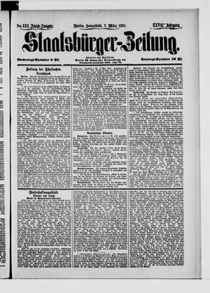 Staatsbürger-Zeitung on Mar 7, 1891