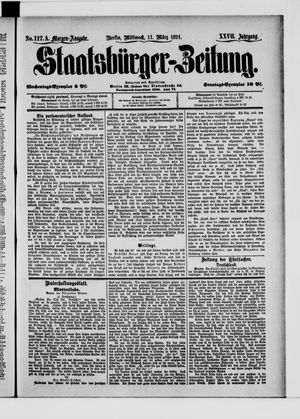 Staatsbürger-Zeitung vom 11.03.1891