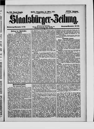 Staatsbürger-Zeitung on Mar 12, 1891