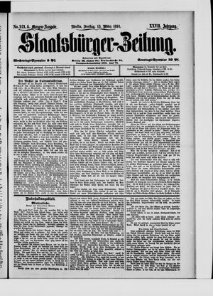 Staatsbürger-Zeitung vom 13.03.1891