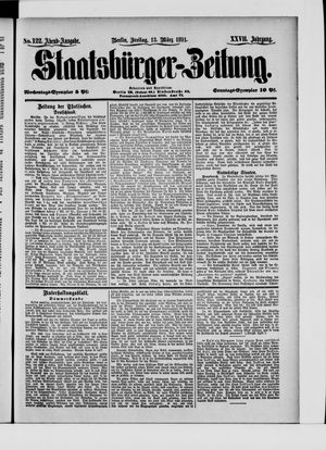 Staatsbürger-Zeitung vom 13.03.1891