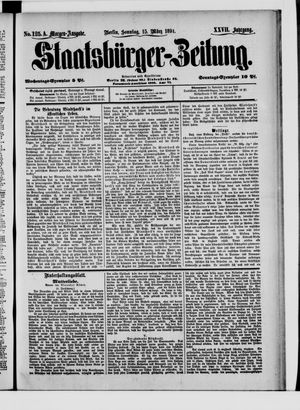Staatsbürger-Zeitung on Mar 15, 1891