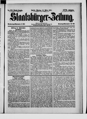 Staatsbürger-Zeitung on Mar 16, 1891