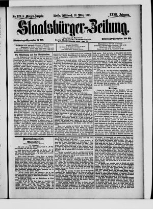 Staatsbürger-Zeitung vom 18.03.1891