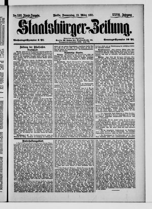 Staatsbürger-Zeitung on Mar 19, 1891