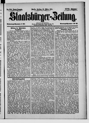 Staatsbürger-Zeitung vom 20.03.1891