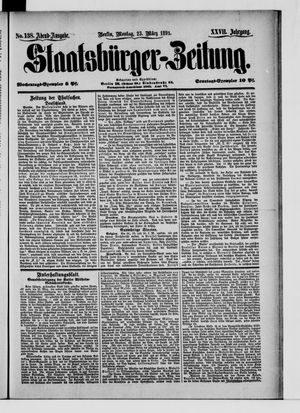 Staatsbürger-Zeitung on Mar 23, 1891