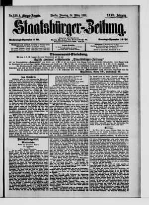 Staatsbürger-Zeitung vom 24.03.1891