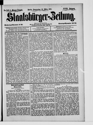 Staatsbürger-Zeitung on Mar 26, 1891