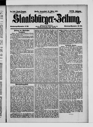 Staatsbürger-Zeitung vom 28.03.1891