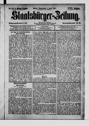 Staatsbürger-Zeitung vom 02.04.1891