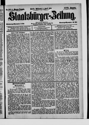 Staatsbürger-Zeitung on Apr 8, 1891
