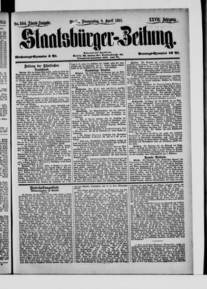 Staatsbürger-Zeitung on Apr 9, 1891
