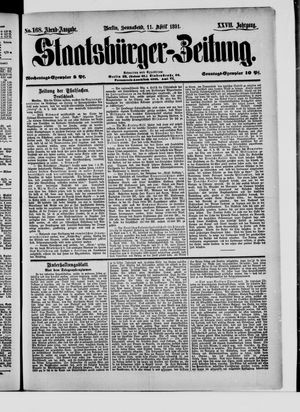 Staatsbürger-Zeitung on Apr 11, 1891