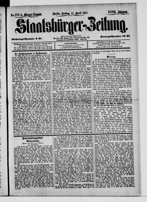 Staatsbürger-Zeitung vom 17.04.1891