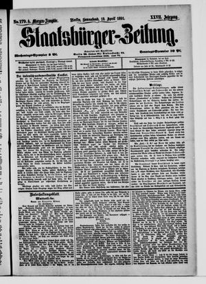 Staatsbürger-Zeitung vom 18.04.1891