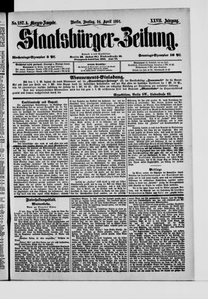 Staatsbürger-Zeitung on Apr 24, 1891